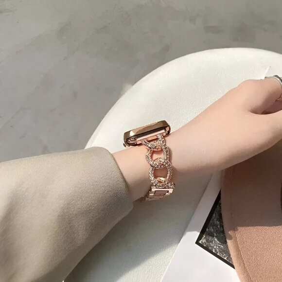 Apple Watch Band Strap Chain Rosegold Stainless Band For Apple Watch - Picture 3 of 3